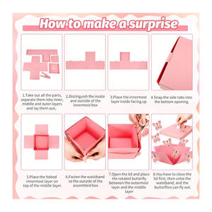 <span class=keywords><strong>Caja</strong></span> de Regalo Explosión de Mariposas, <span class=keywords><strong>Caja</strong></span> Sorpresa de Mariposas Voladoras para Cumpleaños, Bodas, Aniversarios, Navidad - Product Image 6