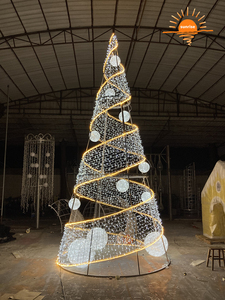 Custom Commercial 5m 6m 7m 10m 15m 20m Large Outdoor Giant Christmas <strong>Tree</strong> <strong>with</strong> <strong>Light</strong> for Shopping Mall Hotel - Product Image 6