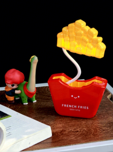 Série de mini-lampes de nuit créatives, tube souple en forme de frites, petite lampe de table moderne à commande tactile LED, rechargeable par USB - Product Image 4