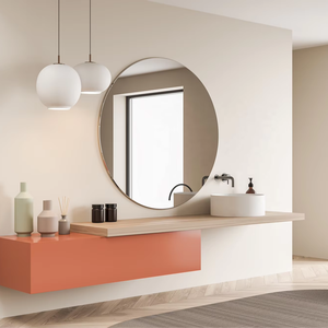 Modern LED Bath Mirror Infrared Heater Solar-Powered Wall-Mounted Vanity Fast Heating Graphene Element Glass Waterproof <b>Lighting</b> - Product Image 1