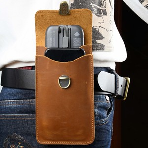 남성용 탑 레이어 정품 가죽 휴대 전화 가방 벨트 허리 걸이 가방 담배 보관 가방 - Product Image 4
