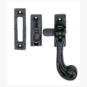 Loquet de fenêtre robuste en fer antique noir massif pour cuisine salon pour Heritage Cottage Farmhouse Door - Product Image 2