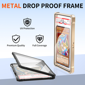 Étui magnétique pour slab PSA, protecteur de slab en aluminium résistant aux UV avec verre trempé, présentoir empilable en métal pour cartes CGC PS - Product Image 4