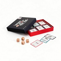 Jeu de cartes en gros avec logo personnalisé OEM DOM, conception pour enfants et adultes, jeu de société imprimé sur mesure avec dés