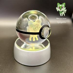 Venta Directa <span class=keywords><strong>de</strong></span> Fábrica, Poké Ball con Patrón <span class=keywords><strong>de</strong></span> Robot <span class=keywords><strong>de</strong></span> <span class=keywords><strong>Pokémon</strong></span>, Bola <span class=keywords><strong>de</strong></span> Cristal Grabada en 3D, Lámpara Nocturna, Regalo - Product Image 4