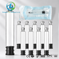 Cartouche en verre borosilicate moyen de 3 ml avec capuchon en aluminium et bouchon en caoutchouc, écologique, pour soins de beauté, stylo doseur rechargeable, modèle D4 personnalisé