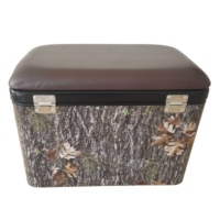 Frigo portatile retrò in metallo da 30L/40L/50L per la pesca - Mantiene il freddo