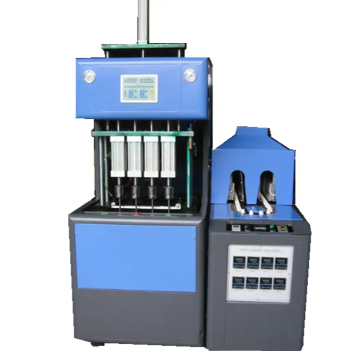 Factory Price Semi Automatic 4 Cavity PET Plastic Bottle Blowing Making Machine für Plastic Bottled Water Production Line