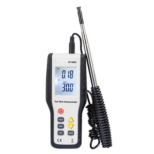 เครื่องวัดความเร็วลมแบบพกพา HT-9829 พร้อมจอแสดงผล LCD ดิจิตอลสำหรับอุตสาหกรรม เครื่องวัดความเร็วลมแบบใช้ความร้อน HT-9829 เครื่องวัดความเร็วลมแบบพกพา HT-9 - Product Image 1