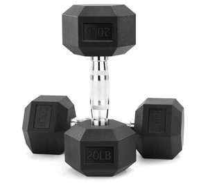 Fabricant de gros Fitness poids libres en caoutchouc Dumbel Gym entraînement haltérophilie <span class=keywords><strong>haltères</strong></span> hexagonaux - Product Image 5