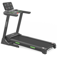 Tapis roulant électrique intelligent pliable à inclinaison automatique Kinomap pour une utilisation interactive avec application, machine de course compacte pour la remise en forme à domicile