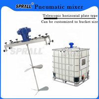 Agitateur pneumatique SPRALL de 100 gallons en acier inoxydable SUS304, pot à peinture haute résistance aux explosions pour colle, encre, shampoing, détergent, mélangeur