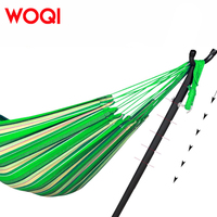 Hamac double en coton portable WOQI, installation facile, longue durée de vie, offre un confort optimal