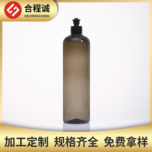 <b>Plastic</b> Bottle 500ml Pet Cylinder Flip Top Cap For Household Products General <b>Packaging</b> HC-075 - Product Image 5