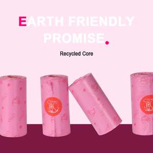 Sacs à déjections canines écologiques en amidon de maïs personnalisés, biodégradables et compostables, emballage plastique pour déchets d'animaux - Product Image 3