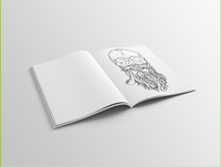 Impression de livres à personnaliser, qualité supérieure, usine chinoise, design avec couverture souple, mandala, impression de plusieurs couleurs, pour adultes