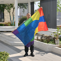 Drapeau promotionnel personnalisé en polyester imperméable 3x5 pieds, impression numérique volante en extérieur, bannière vierge, tout design, 90*150cm