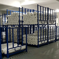 Étagères à pneus pliables 56''*77''*71'' – Rangement empilable et repliable pour ateliers de réparation automobile et magasins de pneus