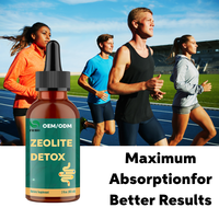 Gouttes liquides de zéolite clinoptilolite - Complément minéral naturel avec complexe de vitamine B et CoQ10, marque privée OEM pour adultes