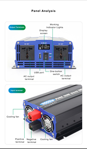 <span class=keywords><strong>CZ</strong></span>-P1000W onduleur à onde sinusoïdale pure DC à AC 1000W avec fonction LCD <span class=keywords><strong>12V</strong></span>/24/48V 100/110/120vac ou <span class=keywords><strong>220V</strong></span> 230V 240Vac - Product Image 3