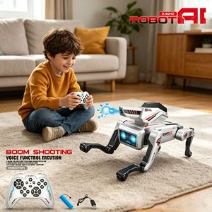 Perro Mecánico Inteligente Water Bomb con IA, Control Remoto, Juguete Robot, Funciones Programables por <span class=keywords><strong>Voz</strong></span> y Aplicación, Inducción por Gestos, Interactivo - Product Image 3