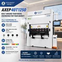 Mesin Tekan Plat Otomatis Servo Elektrik Custom 40T 1250mm DELEM DA53TX 6 Axis CNC OEM ODM Hemat Energi Fleksibel MOQ Produsen