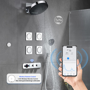 Sistema <span class=keywords><strong>de</strong></span> Control <span class=keywords><strong>de</strong></span> Ducha Inteligente con Pantalla OLED y WiFi, Válvula Mezcladora Termostática <span class=keywords><strong>de</strong></span> 2 y 3 Salidas, Compatible con Todas las <span class=keywords><strong>Marcas</strong></span> <span class=keywords><strong>de</strong></span> Duchas - Product Image 2