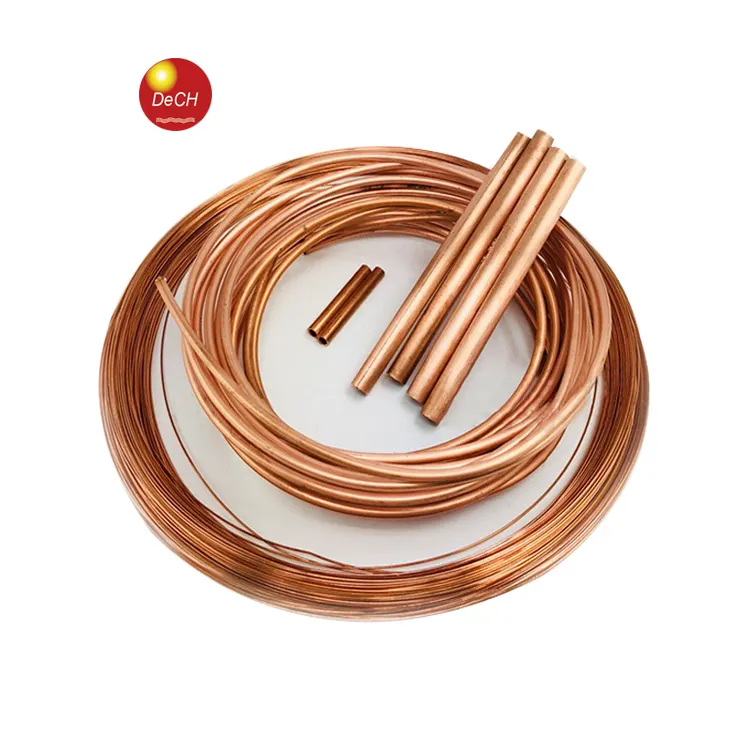 7mm Thickness Pipe Y / Y2 / M Temper Copper Tube for Air Conditioners