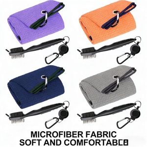 Toalla de Golf de Microfibra Sublimada Personalizada con Diseño Deportivo Impreso en Color Personalizado - Product Image 1