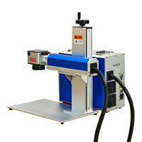 Nouvelle machine de marquage laser à fibre pour gravure métallique en ligne sur PCB avec refroidissement par air, contrôle EZCAD, prenant en charge les formats DXF/BMP/AI