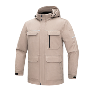 Detachable Two-Piece Winter Work <b>Jackets</b> Set Windproof Heavy <b>Worker</b> Coat with Hooded Customized Workwear <b>Jackets</b> - Product Image 1