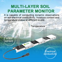 ES-S2255 de mesure d'humidité de la température du sol multicouche agricole capteur d'humidité du sol multi-profondeur avec Rs485