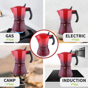 <span class=keywords><strong>Cafetera</strong></span> Moka de Alta Calidad con Degradado de Color para Cocina, <span class=keywords><strong>Cafetera</strong></span> Espresso de Aluminio, <span class=keywords><strong>Cafetera</strong></span> <span class=keywords><strong>Italiana</strong></span> para Inducción Eléctrica y Gas - Product Image 6