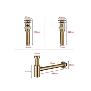 Desagü<span class=keywords><strong>e</strong></span> de latón personalizado, desbordamiento para baño y cocina, tapón de fregadero y escurridor, gran oferta - Product Image 5