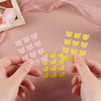 Personnalisation 12 Patch de Bouton de Canard Jaune Mignon Autocollants de Bouton Patchs d'Acné Pour le Visage