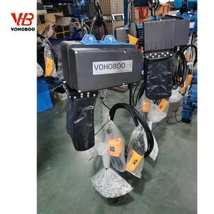 1 Ton Eropa rantai listrik <span class=keywords><strong>Hoist</strong></span> 380V bermotor troli perjalanan halus bahan logam Overhead sistem derek 30M CE ISO - Product Image 3