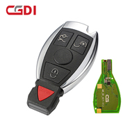 CGDI W221/W211/W210/W203/W208 스마트키 (레드닷 패닉 기능 포함) 315MHz 433MHz 자동 주파수 변환 벤츠 블랙 3버튼
