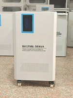 Stabilisateur de tension automatique intelligent à servomoteur TNS 30KVA triphasé AC en cuivre haute précision 380V 440V