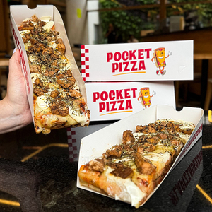 Scatole per Pizza Singole con Manico, Laminazione Opaca e Rivestimento UV, Riciclabili e Personalizzabili per Facile Asporto e Comodità del Cliente - Product Image 4