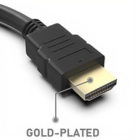 Konverter HDMI ke VGA, kualitas tinggi adaptor HDMI ke VGA kabel Video Audio HDMI 1080P HDMI pria ke VGA wanita untuk PC Laptop HDTV
