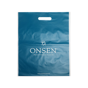 Custom Made <b>Plastic</b> <b>Tote</b> Bag Four Finger Flat Mouth Multi Color Promotional Usage - Product Image 5