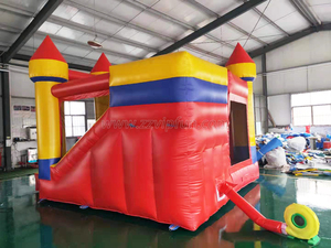 Castillo Inflable Comercial Rojo, Casa <span class=keywords><strong>de</strong></span> Brinco Inflable <span class=keywords><strong>para</strong></span> Niños con Tobogán <span class=keywords><strong>para</strong></span> Centros Comerciales - Product Image 4