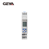 GEYA THC808-2 220V/85-250V 16A Timer Digital LCD dengan Layar LCD, Sakelar Timer Mingguan Pintar yang Dapat Diprogram
