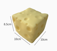 Jouet anti-stress en mousse à montée lente en forme de fromage extra large, personnalisable avec logo, cadeau promotionnel, vente en gros