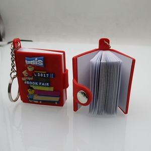 Custom Mini Book PVC Soft Rubber Keyring Casual Cartoon Bag Accessory <strong>Small</strong> Gift Chain Pendants Car Anti-loss Hanging Keychains - Product Image 2