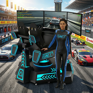 Machine de jeu de voiture volante à 360 degrés pour parc d'attractions, jeu d'arcade de course à monnayeur, conduite en réalité virtuelle - Product Image 3
