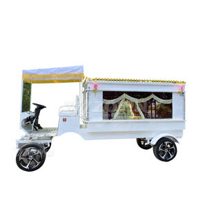 Véhicule funéraire électrique classique blanc vintage, 4 roues, couleur personnalisée, marque ZOWN, garantie 2 ans, Q235B - Meilleures ventes - Product Image 5