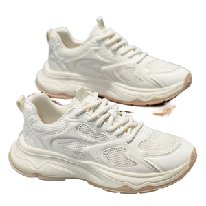 2026 <span class=keywords><strong>Tn</strong></span> Baskets de printemps respirantes en maille blanc pur/noir, rehaussantes, à <span class=keywords><strong>semelle</strong></span> épaisse en caoutchouc, pour la course et la gym - Product Image 2