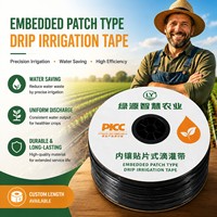 Ruban goutte-à-goutte en plastique PE de haute qualité avec design d'insertion interne pour l'irrigation économe en eau des fermes de fruits et légumes et des serres