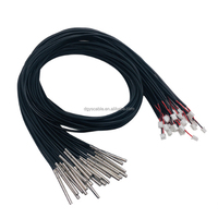 Sensor de temperatura NTC DS18b20 6*50MM ranura rodante de acero inoxidable a Cable macho de Audio de 3,5 MM cable abierto